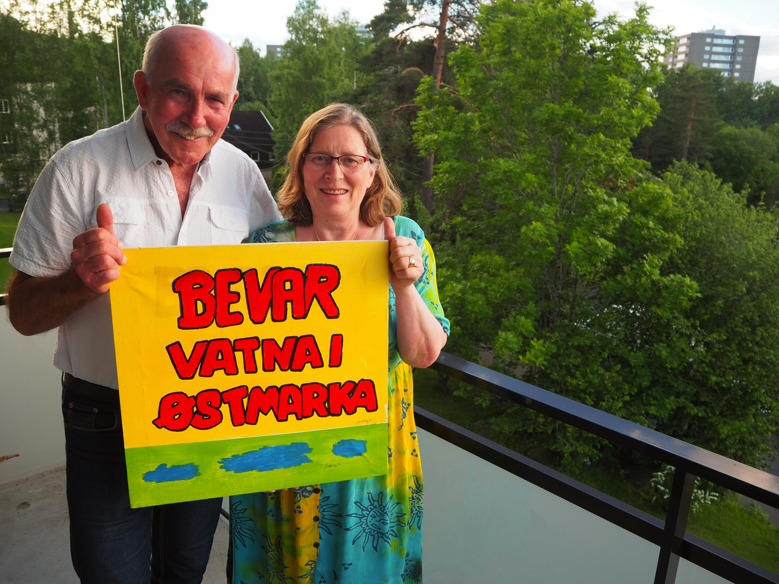 Steinar Saghaug og Helga Gunnarsdóttir sto midt i kampen for å redde Lutvann og de nordlige delene av Østmarka for 25 år siden.