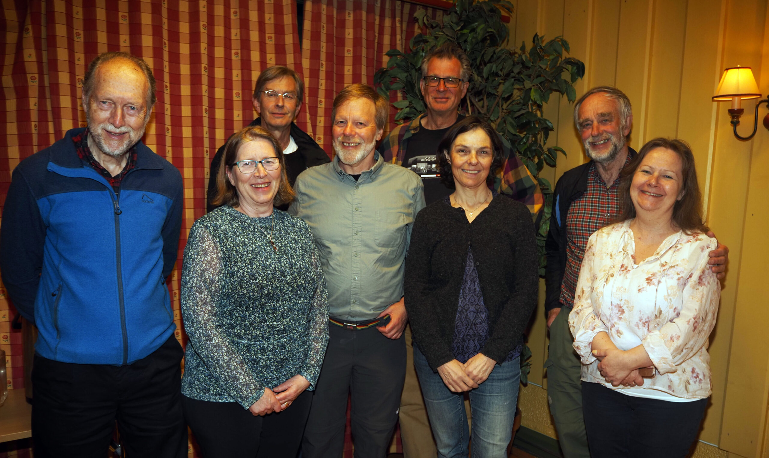 Fra venstre: Sigmund Hågvar, Helga Gunnarsdóttir, Øyvind Pettersen, Jan Olav Haugen (ny), Lars Rogstad , Bente Lise Dagenborg, Johan Ellingsen og Ingunn Lian Nylund