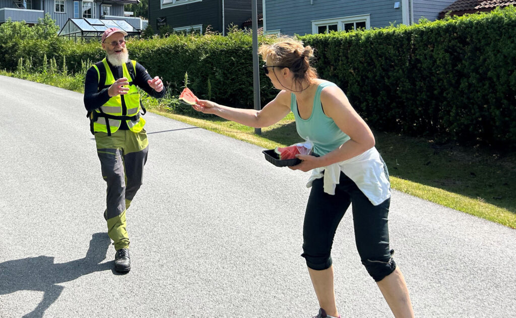 Irene byr på saftis!